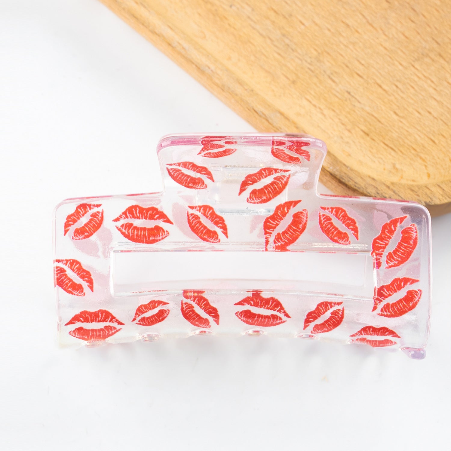 Wholesale PVC 8 Cm Valentine's Day Hair Clips
